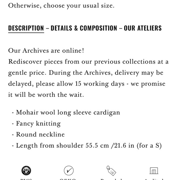 Sezane Magda cardigan - Picture 6 of 7